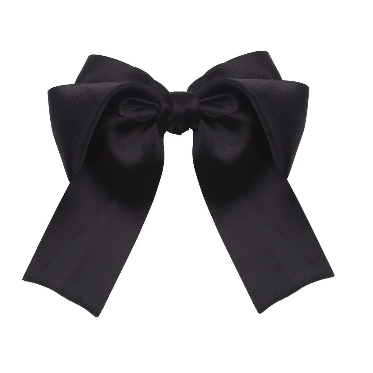 6 Pcs Large Big Huge Soft Silky Hair Bow Clip Lolita Party Oversize Handmade Girl French Barrette Style Hair Clips