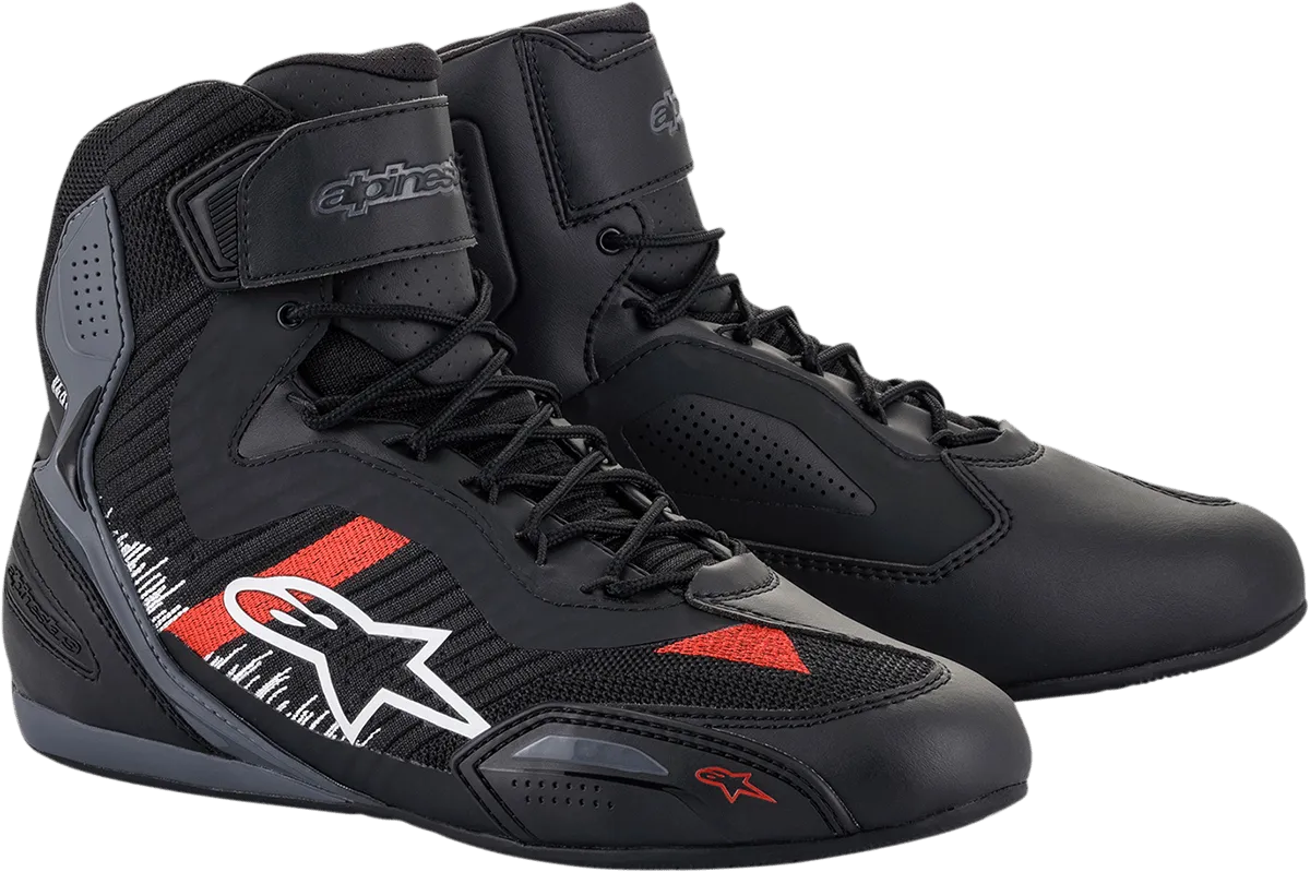 ALPINESTARS Faster-3 Rideknit Shoes - Black/Gray/Red - US 11.5 25103191165115