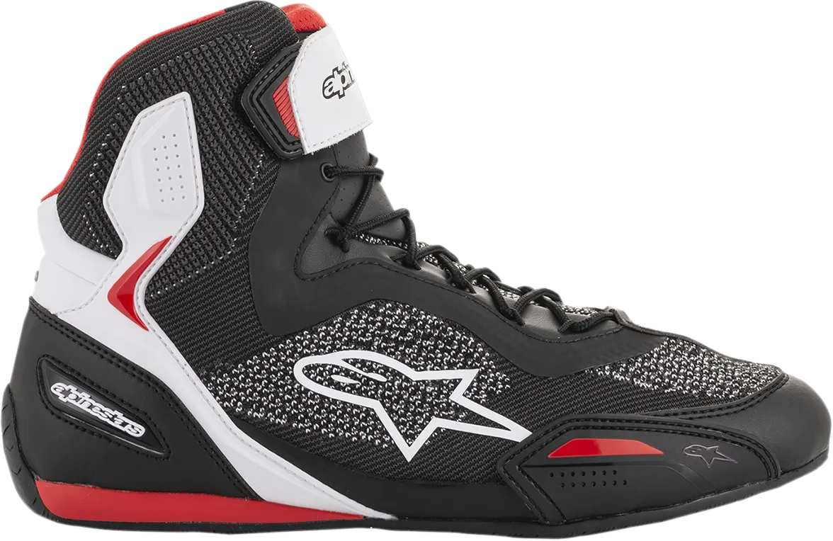 ALPINESTARS Faster-3 Rideknit Shoes - Black/White/Red - US 10 2510319123-10