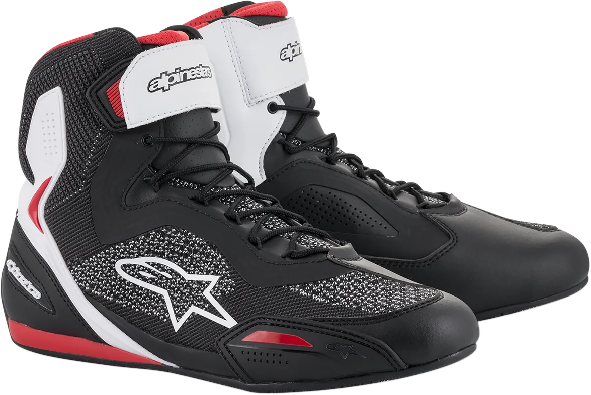 ALPINESTARS Faster-3 Rideknit Shoes - Black/White/Red - US 10 2510319123-10