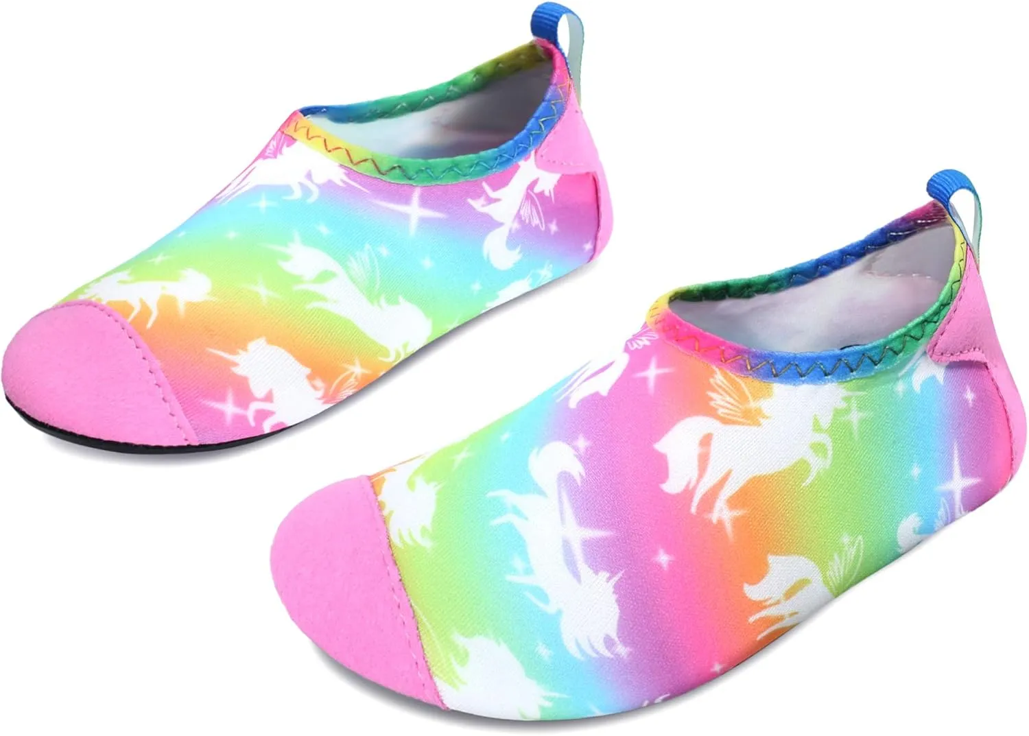 JIASUQI Kids Boys and Girls Summer Athletic Water Shoes Aqua Socks for Beach Swimming Pool