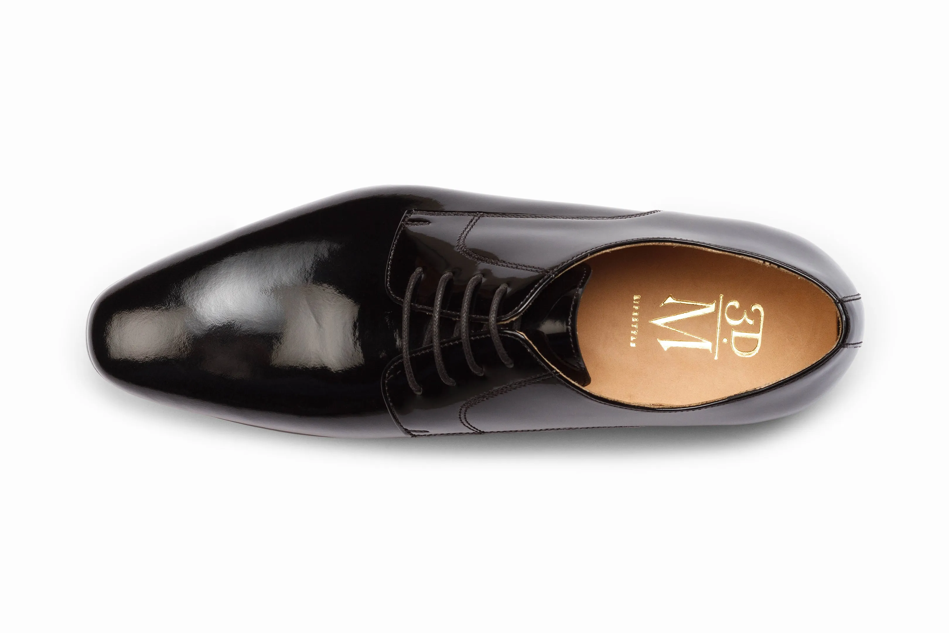 Plain Derby - Patent Black