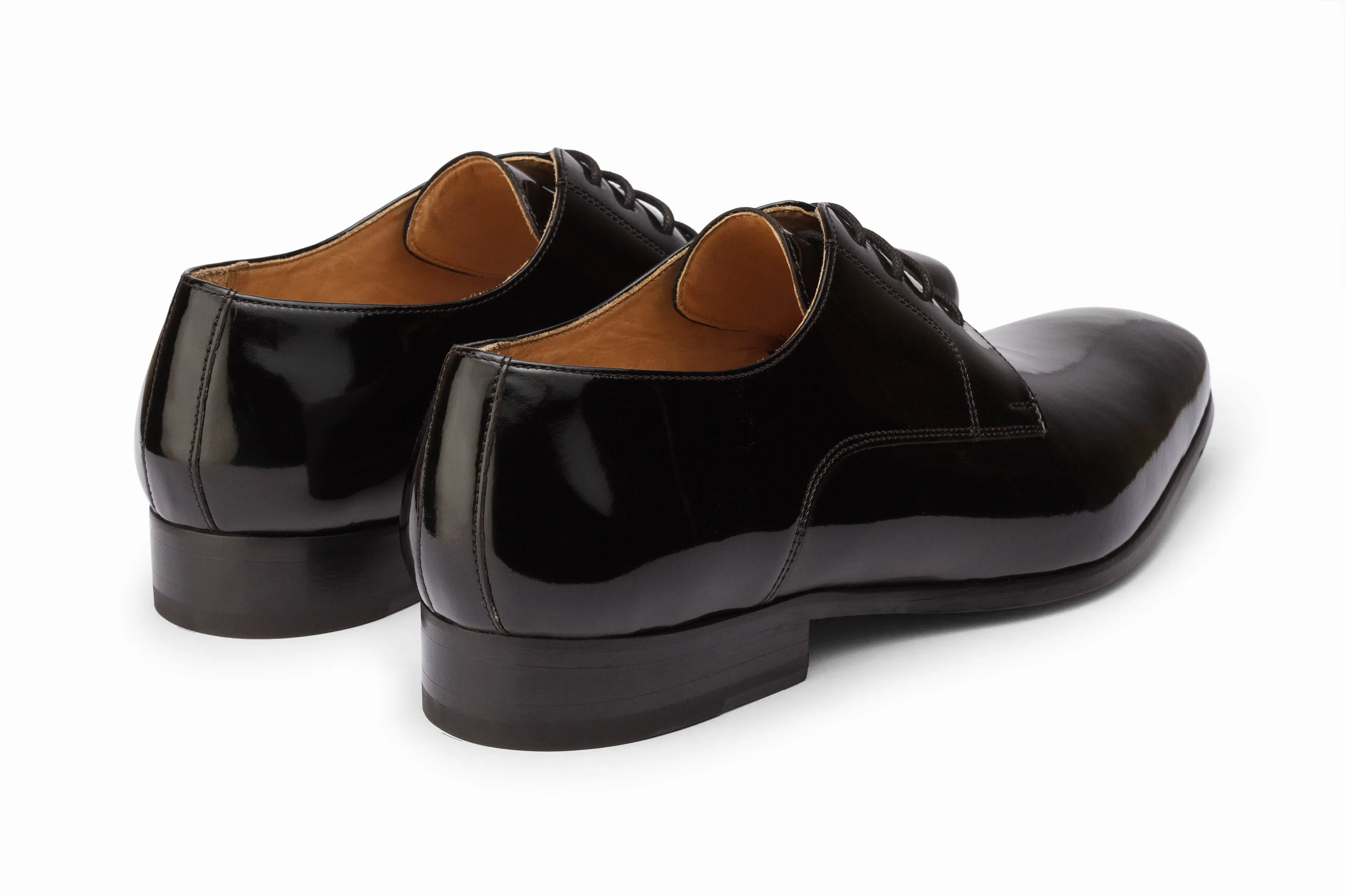 Plain Derby - Patent Black