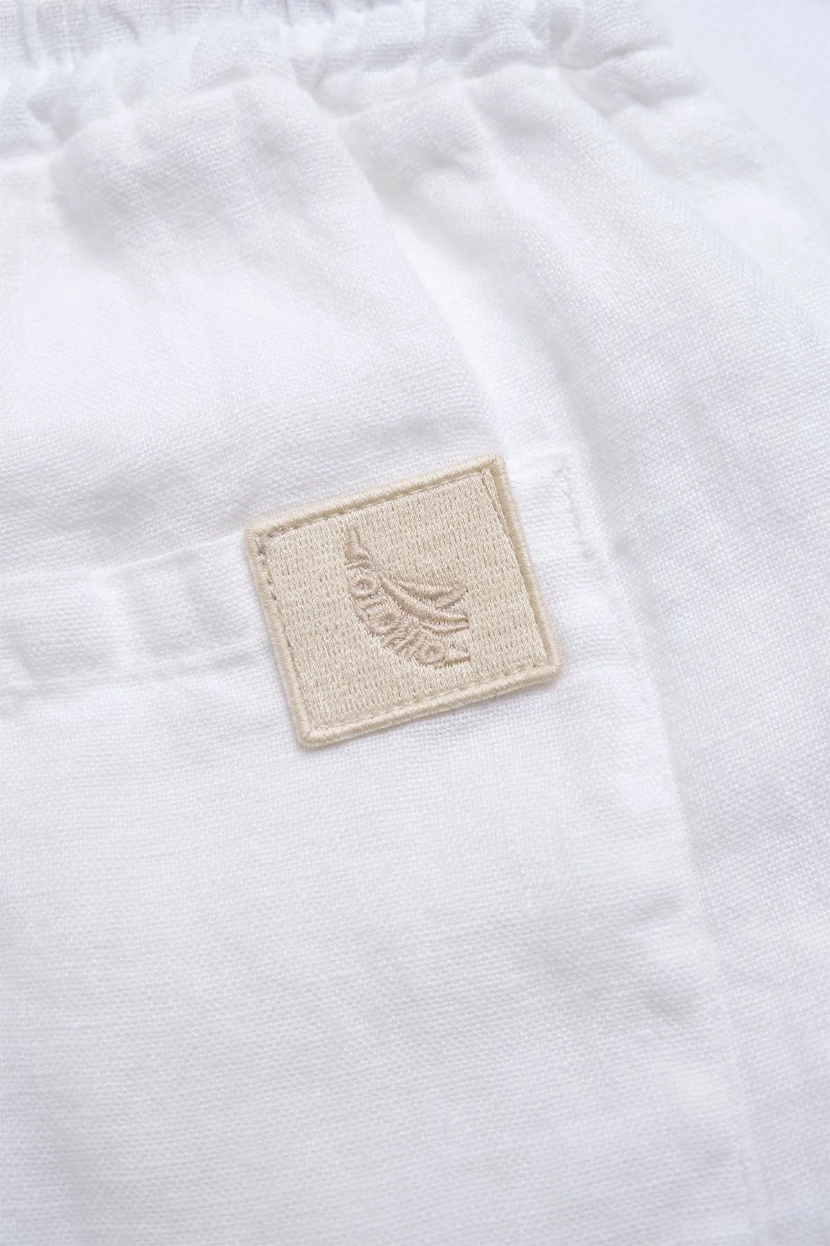 Premium Linen Shorts in White
