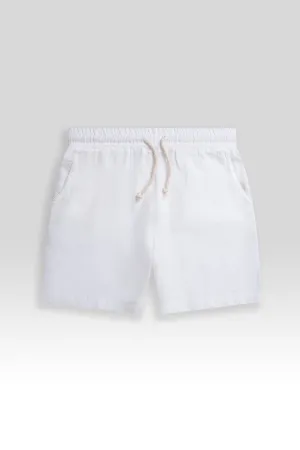 Premium Linen Shorts in White