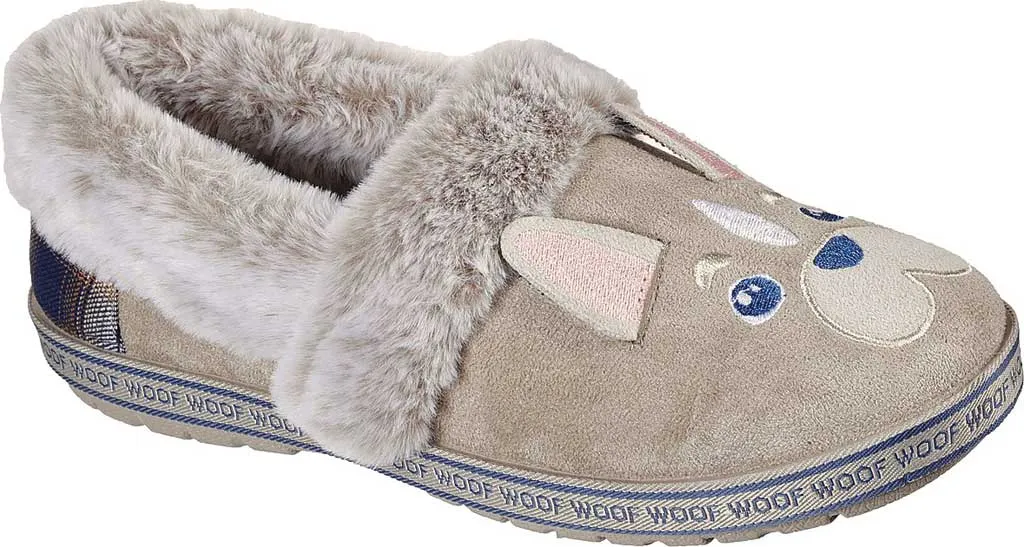 Skechers Womens Bobs Too Cozy Dog Slippers - Taupe