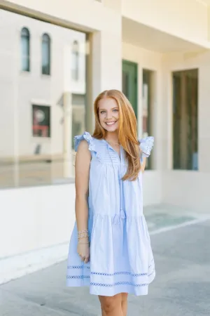 Tinsley Eyelet Detail Mini Dress