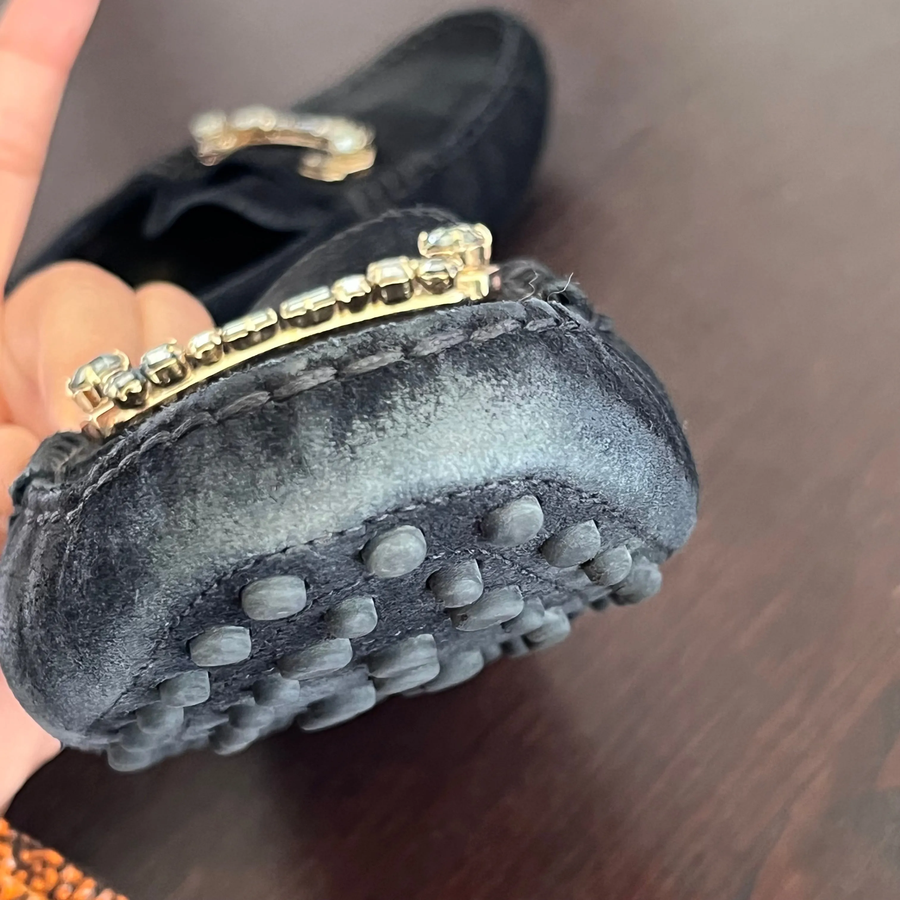 Tod's Black Suede Gommino Driving Loafers | Pre Loved |