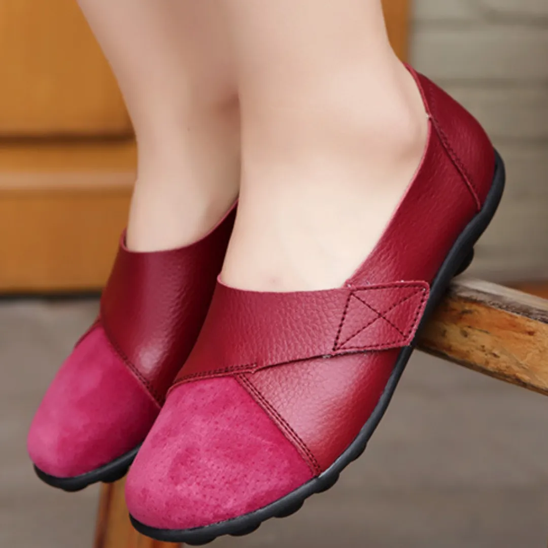 Uniqcomfy Wide Toe Box & Wide Size Leather Moccasin - Loved Colors