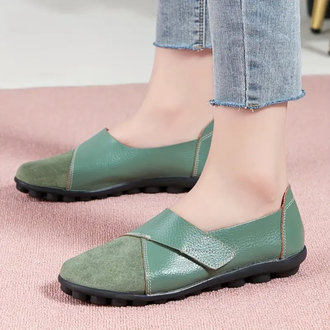 Uniqcomfy Wide Toe Box & Wide Size Leather Moccasin - New Colors