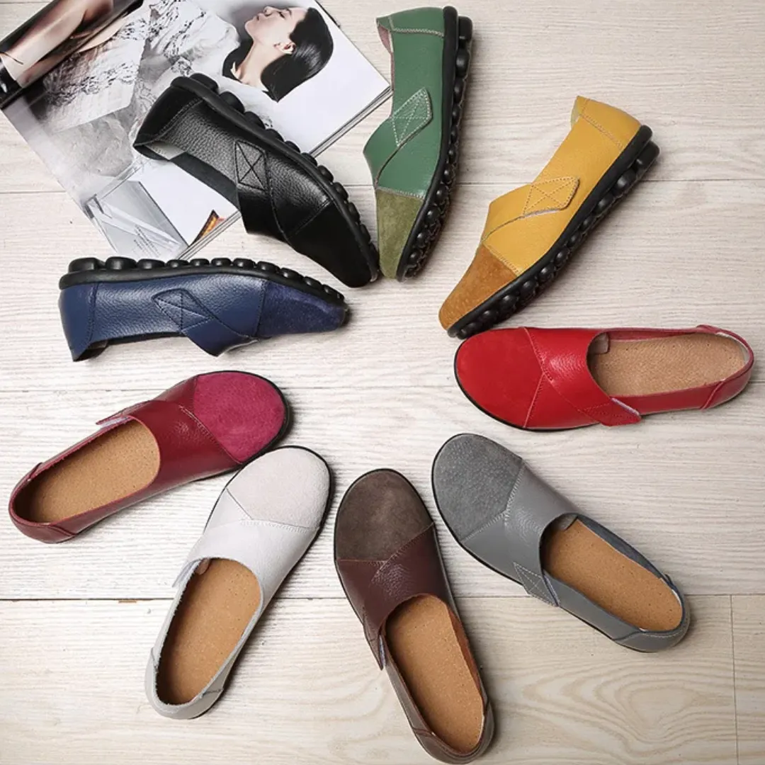 Uniqcomfy Wide Toe Box & Wide Size Leather Moccasin - New Colors