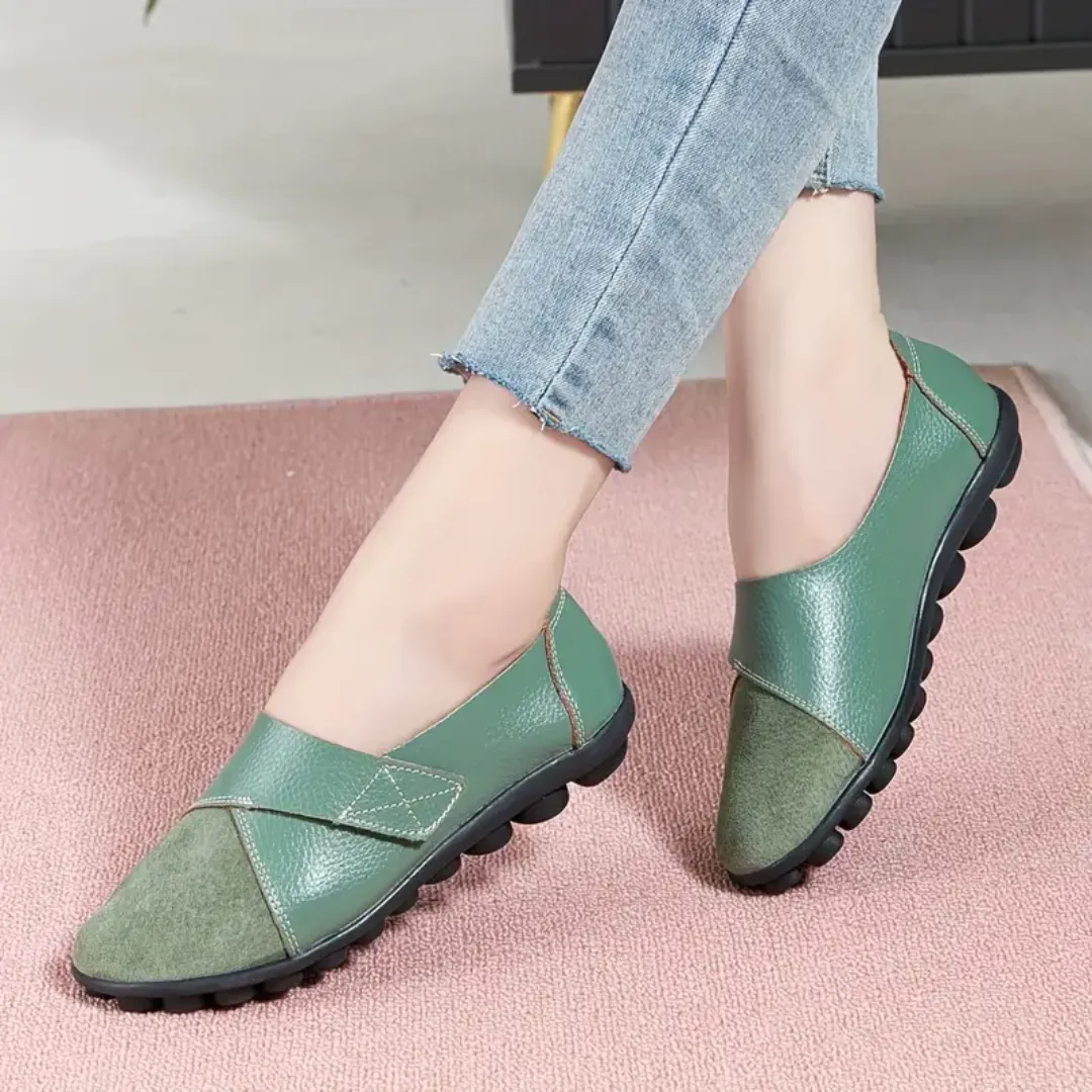 Uniqcomfy Wide Toe Box & Wide Size Leather Moccasin - New Colors