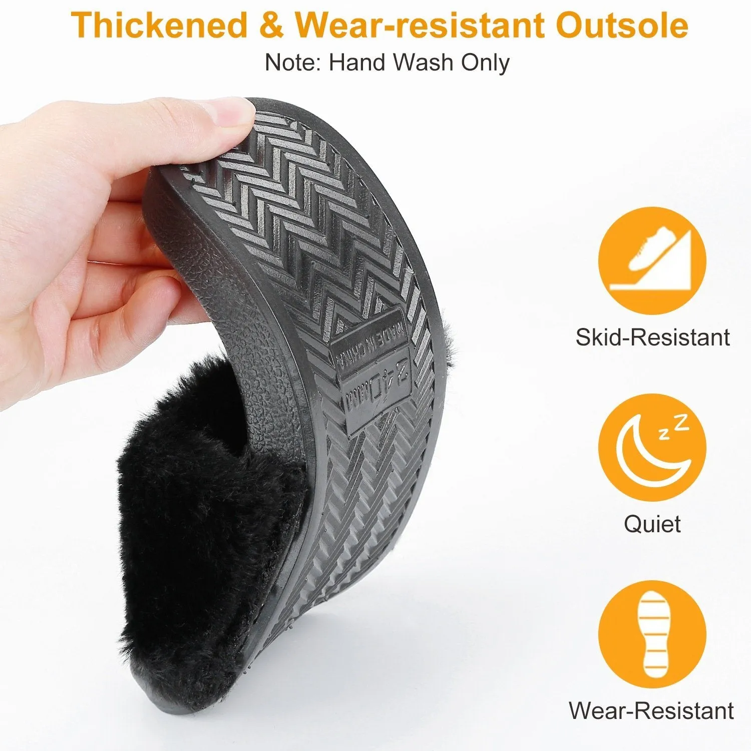 Women Faux Fur Slippers Open Toe